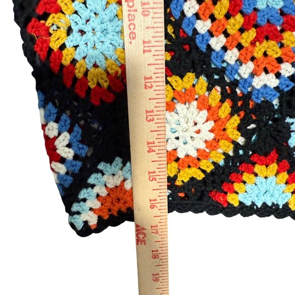 Altered State Crochet Tank Top Multicolor Boho Style Medium 1 - Picture 6 of 7